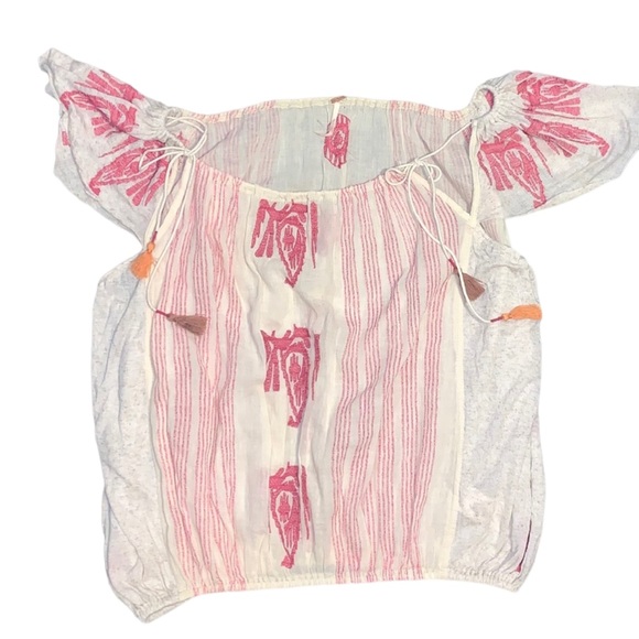 FREE PEOPLE: Womens Pukka Embroidered Knit Blouse - Size Medium - Picture 7 of 15